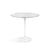 Saarinen Side Table - 22” Oval side/end table Knoll White Carrara, Natural 