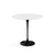 Saarinen Side Table - 22” Oval side/end table Knoll Black White Laminate 