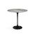 Saarinen Side Table - 22” Oval side/end table Knoll Black Grey marble, Shiny finish 