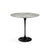 Saarinen Side Table - 22” Oval side/end table Knoll Black Grey marble, Satin finish 