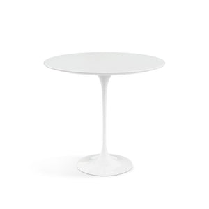 Saarinen Side Table - 22” Oval side/end table Knoll White White Laminate 