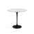 Saarinen Side Table - 22” Oval side/end table Knoll Black Carrara marble, Satin finish 