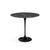 Saarinen Side Table - 22” Oval side/end table Knoll Black Nero Marquina marble, Satin finish 