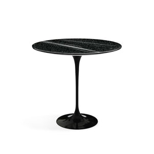 Saarinen Side Table - 22” Oval side/end table Knoll Black Black Andes, Granite 