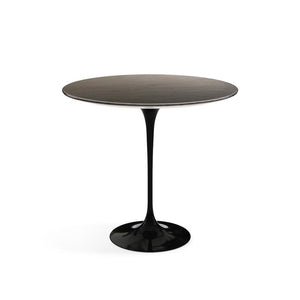 Saarinen Side Table - 22” Oval side/end table Knoll Black Slate, Natural 