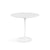 Saarinen Side Table - 22” Oval side/end table Knoll White White Laminate 