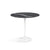 Saarinen Side Table - 22” Oval side/end table Knoll White Nero Marquina marble, Shiny finish 