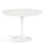 Saarinen Outdoor Dining Table - 42" Round Outdoors Knoll Vetro Bianco White 