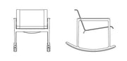 1966 Single Rocker lounge chair Knoll 