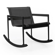 1966 Single Rocker lounge chair Knoll Onyx with Onyx Mesh & Strap 