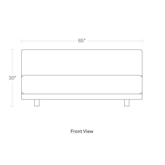 Sunday 65 Inches Armless Sofa sofa BluDot 