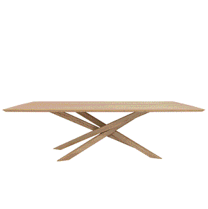 Oak Mikado Dining Table1 Dining Tables Ethnicraft 94 x 43 