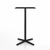 Emeco 2 Inch X Base Bar Table - Square bar seating Emeco 24" / 60cm Black Powder Coated Black HPL