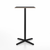 Emeco 2 Inch X Base Bar Table - Square bar seating Emeco 24" / 60cm Black Powder Coated Black Laminate Plywood