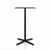 Emeco 2 Inch X Base Bar Table - Square bar seating Emeco 24" / 60cm Black Powder Coated Grey HPL