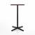 Emeco 2 Inch X Base Bar Table - Square bar seating Emeco 24" / 60cm Black Powder Coated Walnut