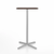 Emeco 2 Inch X Base Bar Table - Square bar seating Emeco 24" / 60cm Silver Powder Coated Walnut