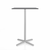 Emeco 2 Inch X Base Bar Table - Square bar seating Emeco 30" / 76cm Silver Powder Coated Grey HPL