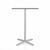 Emeco 2 Inch X Base Bar Table - Square bar seating Emeco 30" / 76cm Silver Powder Coated White HPL