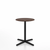 Emeco 2 Inch X Base Cafe Table - Round Coffee Tables Emeco 24" / 60cm Black Powder Coated Walnut