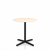 Emeco 2 Inch X Base Cafe Table - Round Coffee Tables Emeco 30" / 76cm Black Powder Coated Accoya (Outdoor Approved)