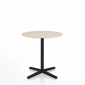 Emeco 2 Inch X Base Cafe Table - Round Coffee Tables Emeco 30" / 76cm Black Powder Coated Ash