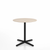 Emeco 2 Inch X Base Cafe Table - Round Coffee Tables Emeco 30" / 76cm Black Powder Coated Ash