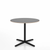 Emeco 2 Inch X Base Cafe Table - Round Coffee Tables Emeco 36 / 91cm Black Powder Coated Grey Laminate Plywood