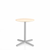 Emeco 2 Inch X Base Cafe Table - Round Coffee Tables Emeco 24" / 60cm Silver Powder Coated Accoya (Outdoor Approved)