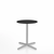 Emeco 2 Inch X Base Cafe Table - Round Coffee Tables Emeco 24" / 60cm Silver Powder Coated Black HPL