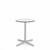 Emeco 2 Inch X Base Cafe Table - Round Coffee Tables Emeco 24" / 60cm Silver Powder Coated White HPL