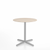 Emeco 2 Inch X Base Cafe Table - Round Coffee Tables Emeco 30" / 76cm Silver Powder Coated Ash