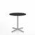 Emeco 2 Inch X Base Cafe Table - Round Coffee Tables Emeco 30" / 76cm Silver Powder Coated Black HPL