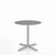 Emeco 2 Inch X Base Cafe Table - Round Coffee Tables Emeco 30" / 76cm Silver Powder Coated Grey Laminate Plywood