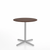 Emeco 2 Inch X Base Cafe Table - Round Coffee Tables Emeco 30" / 76cm Silver Powder Coated Walnut