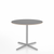 Emeco 2 Inch X Base Cafe Table - Round Coffee Tables Emeco 36 / 91cm Silver Powder Coated Grey Laminate Plywood