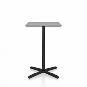 Emeco 2 Inch X Base Counter Table - Square bar seating Emeco 24" / 60cm Black Powder Coated Grey HPL