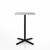 Emeco 2 Inch X Base Counter Table - Square bar seating Emeco 24" / 60cm Black Powder Coated Hand Brushed Aluminum