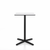 Emeco 2 Inch X Base Counter Table - Square bar seating Emeco 24" / 60cm Black Powder Coated White HPL