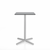 Emeco 2 Inch X Base Counter Table - Square bar seating Emeco 24" / 60cm Silver Powder Coated Grey HPL