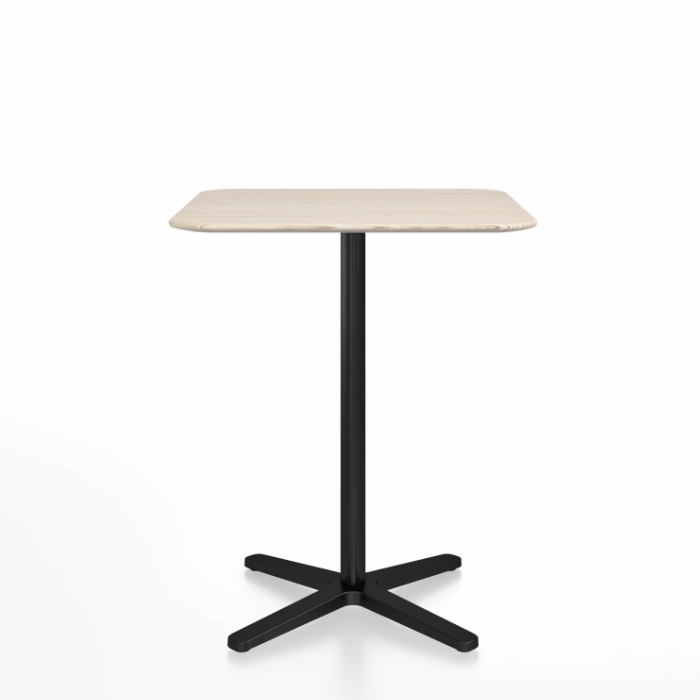 Emeco 2 Inch X Base Counter Table - Square bar seating Emeco 30" / 76cm Black Powder Coated Ash