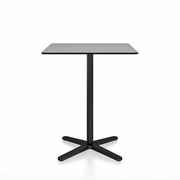 Emeco 2 Inch X Base Counter Table - Square bar seating Emeco 30" / 76cm Black Powder Coated Grey HPL