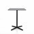 Emeco 2 Inch X Base Counter Table - Square bar seating Emeco 30" / 76cm Black Powder Coated Grey HPL