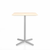 Emeco 2 Inch X Base Counter Table - Square bar seating Emeco 30" / 76cm Silver Powder Coated Accoya (Outdoor Approved)