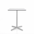 Emeco 2 Inch X Base Counter Table - Square bar seating Emeco 30" / 76cm Silver Powder Coated White HPL