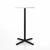 Emeco 2 Inch X Base Bar Table - Round bar seating Emeco 24" / 60cm Black Powder Coated Hand Brushed Aluminum