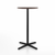 Emeco 2 Inch X Base Bar Table - Round bar seating Emeco 24" / 60cm Black Powder Coated Walnut