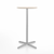 Emeco 2 Inch X Base Bar Table - Round bar seating Emeco 24" / 60cm Silver Powder Coated Ash