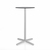 Emeco 2 Inch X Base Bar Table - Round bar seating Emeco 24" / 60cm Silver Powder Coated Grey HPL