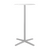 Emeco 2 Inch X Base Bar Table - Round bar seating Emeco 24" / 60cm Silver Powder Coated Hand Brushed Aluminum